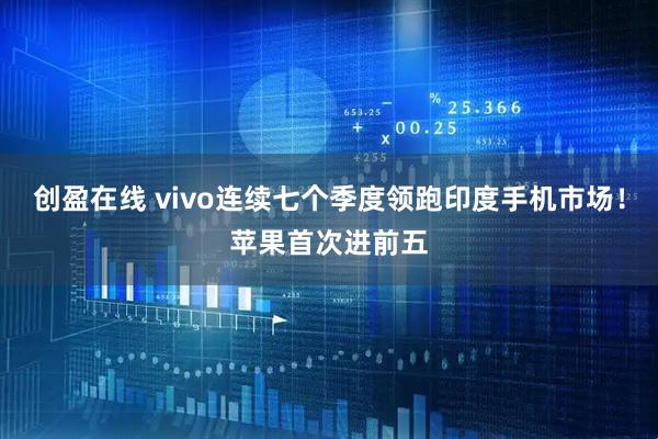 创盈在线 vivo连续七个季度领跑印度手机市场！苹果首次进前五