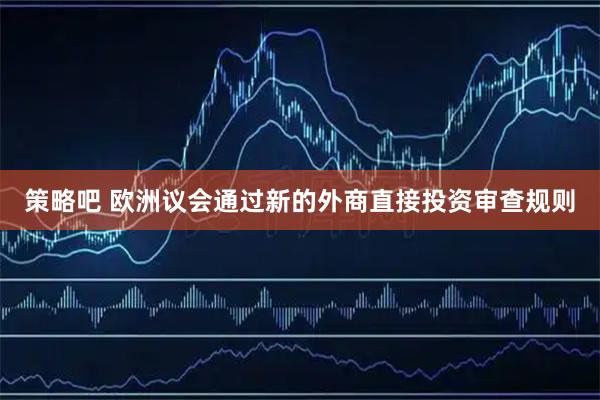 策略吧 欧洲议会通过新的外商直接投资审查规则
