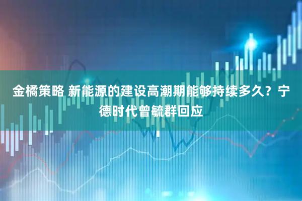金橘策略 新能源的建设高潮期能够持续多久？宁德时代曾毓群回应